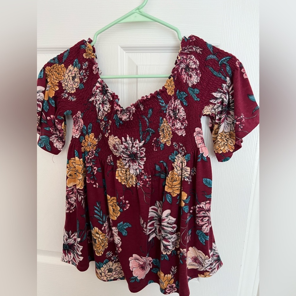 Short sleeve floral shirt